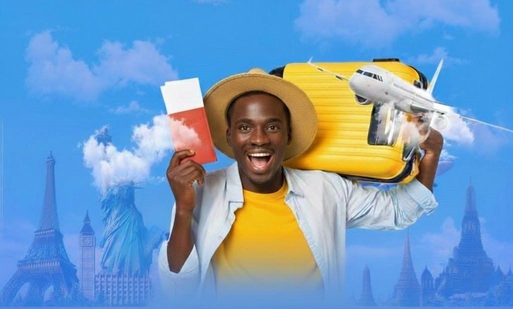 Abstract illustration representing global travel and future opportunity